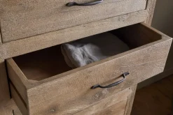 Iya Reclaimed Wood Tall Boy Chest of Drawers - Natural