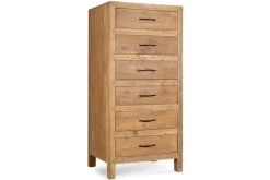 Iya Reclaimed Wood Tall Boy Chest of Drawers - Natural