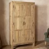 Iya Reclaimed Wood Wardrobe - Natural