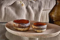 Janka Tealight Holders - Dark Amber (Set of 2)