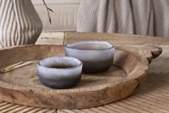 Janka Tealight Holders - Smoked Charcoal (Set of 2)