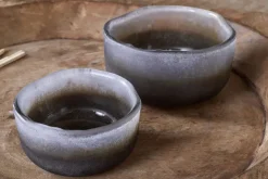 Janka Tealight Holders - Smoked Charcoal (Set of 2)