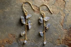 Jaradi Labradorite Earrings - Gold