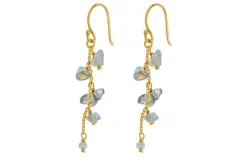 Jaradi Labradorite Earrings - Gold