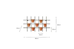 Jara Terracotta Wall Hung Planter