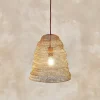 Jatani Wire Lampshade - Antique Brass - Small Oval