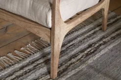 Jaya Acacia Wood & Linen Occasional Chair - Natural