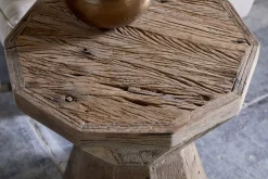 Juhi Reclaimed Wood Side Table - Natural