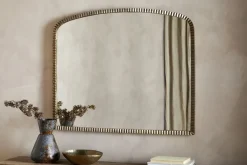 Juhli Arched Mirror - Aged Antique Brass - Large