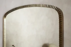 Juhli Arched Mirror - Aged Antique Brass - Large