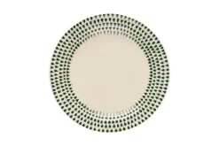 Juniper Drop Dinnerware Set - Cream & Juniper (Set of 12)