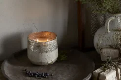 Juniper & Fir 3 Wick Scented Candle - Antique Gold - 3 Wick