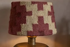 Kaadu Jute Kilim Lampshade - Rust & Natural - Medium