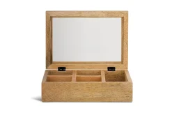Kabani Mango Wood Jewellery Box - Natural