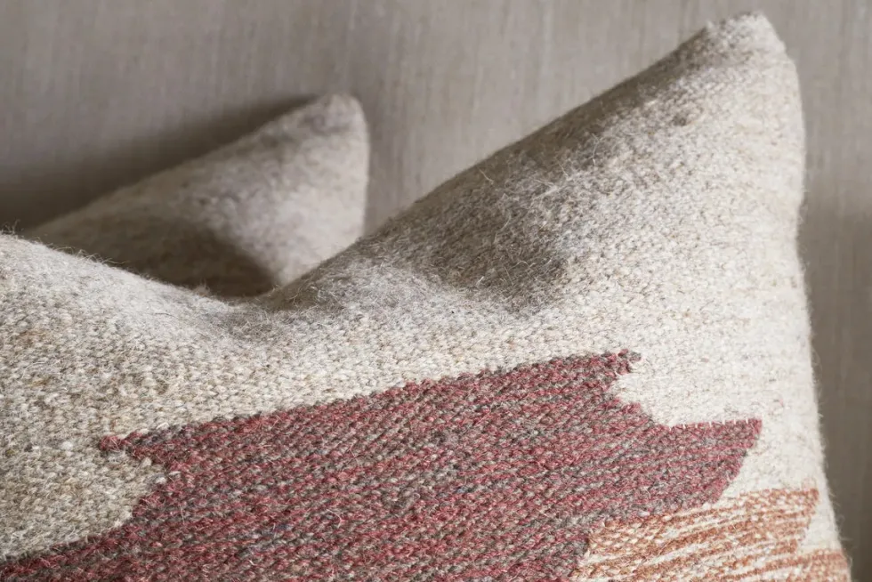 Kabir Wool Cushion Cover - Rust
