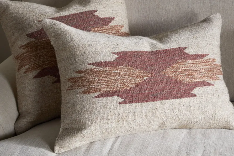 Kabir Wool Cushion Cover - Rust