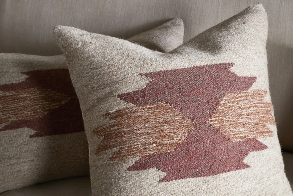 Kabir Wool Cushion Cover - Rust