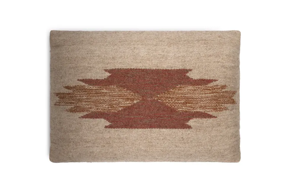 Kabir Wool Cushion Cover - Rust