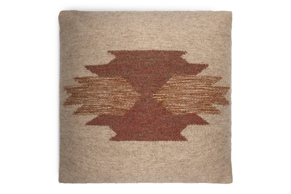 Kabir Wool Cushion Cover - Rust