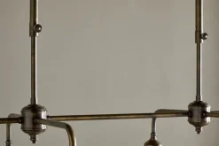 Kakira Chandelier Pendant - Antique Brass & Clear