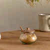 Kali Round Storage Jar - Natural & Clear