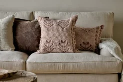 Kandy Wool & Cotton Cushion Cover - Dusty Pink