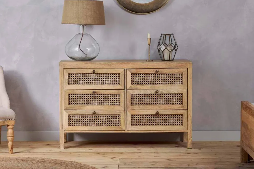 Kanz Mango Wood Chest Of Drawers - Natural