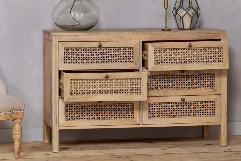 Kanz Mango Wood Chest Of Drawers - Natural