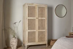 Kanz Mango Wood Wardobe - Natural