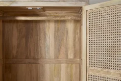 Kanz Mango Wood Wardobe - Natural