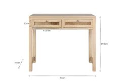 Kanz Mango Wood Writing Desk - Natural