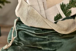 Karru Cotton Velvet Sack - Forest Green