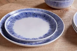 Karuma Dinnerware Set - Blue & White (Set of 12)