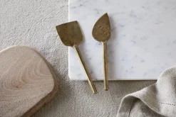 Kasa Cheese Knives - Antique Brass (Set of 2)