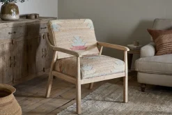 Kavya Kilim Occasional Armchair - Natural