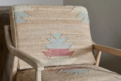 Kavya Kilim Occasional Armchair - Natural