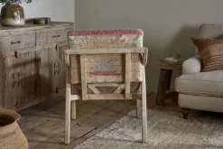 Kavya Kilim Occasional Armchair - Natural