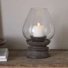 Kawani Mango Wood Lantern - Dark Ash
