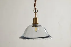 Keju Organic Shape Recycled Glass Pendant - Clear