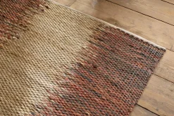 Kekere Jute & Cotton Rug - Natural & Rust