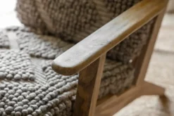 Keya Chunky Weave & Mango Wood Chair - Natural