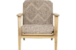 Keya Chunky Weave & Mango Wood Chair - Natural