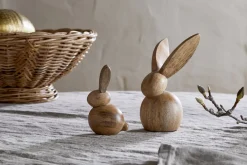 Khara Mango Wood Rabbit Standing Decoration - Natural