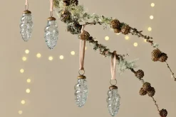Khol Shell Baubles - Clear Antique - (Set of 4)