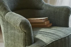 Kiana Cotton Armchair - Moss