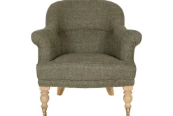 Kiana Cotton Armchair - Moss