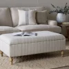 Kiana Upholstered Storage Ottoman - Natural