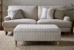 Kiana Upholstered Storage Ottoman - Natural