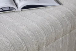 Kiana Upholstered Storage Ottoman - Natural