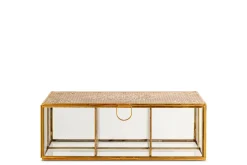 Kijang Jewellery Box - Brass & Clear